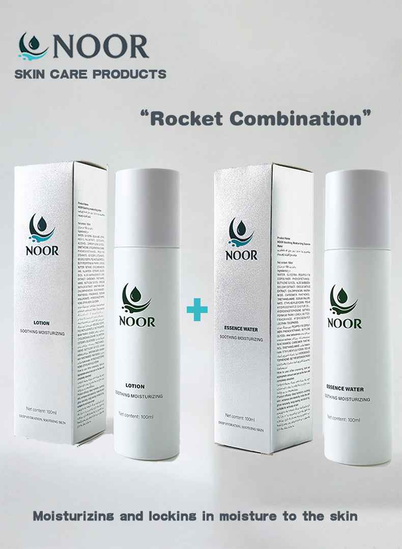Noor Skincare Essence Water + Lotion Set: Illuminate Your Skin, Start a Journey of Hydrated Beauty