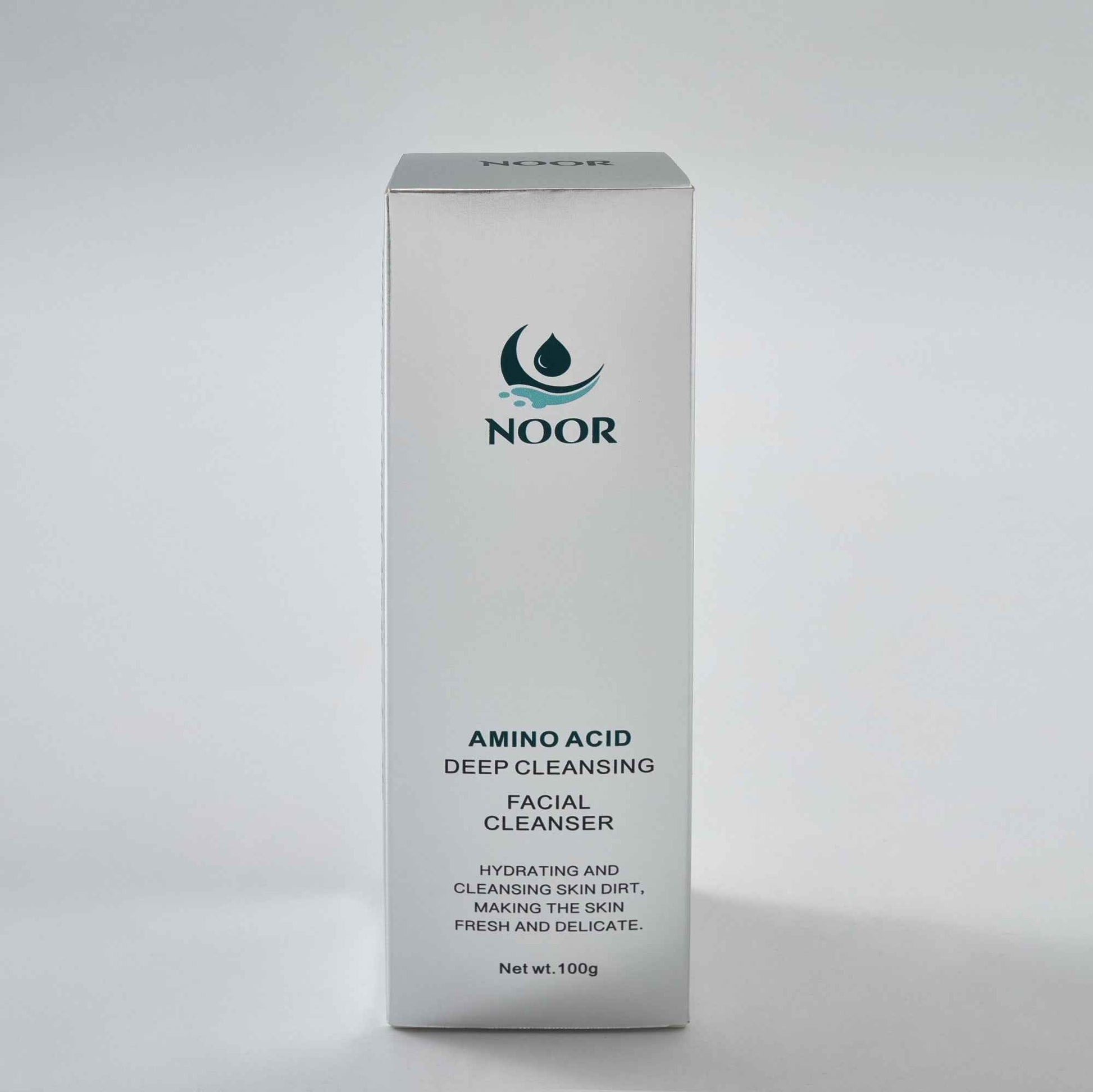 NOOR Amino Acid Deep Cleansing Facial Cleanser - Hydrating & Gentle Cleanse for Fresh Skin