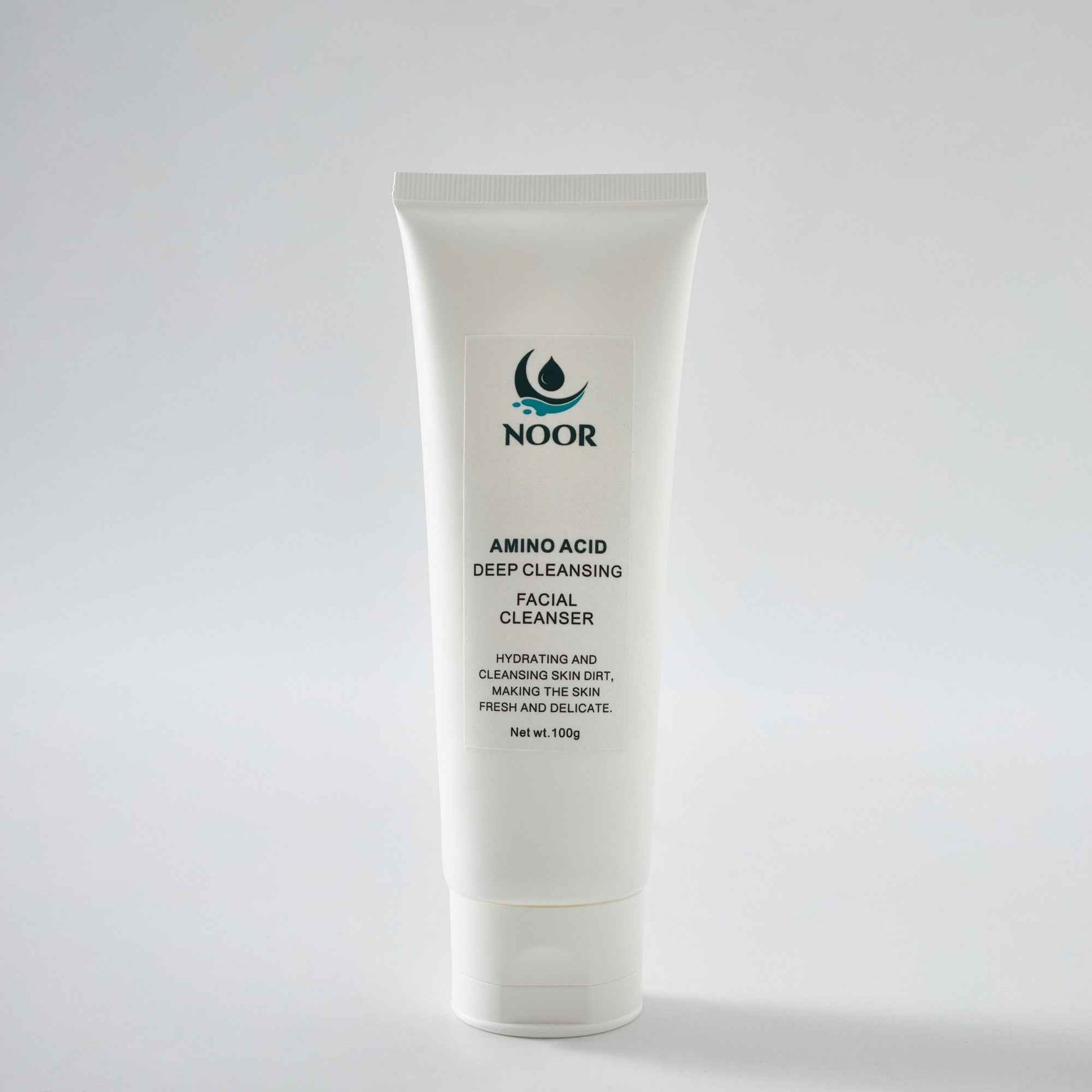 NOOR Amino Acid Deep Cleansing Facial Cleanser - Hydrating & Gentle Cleanse for Fresh Skin