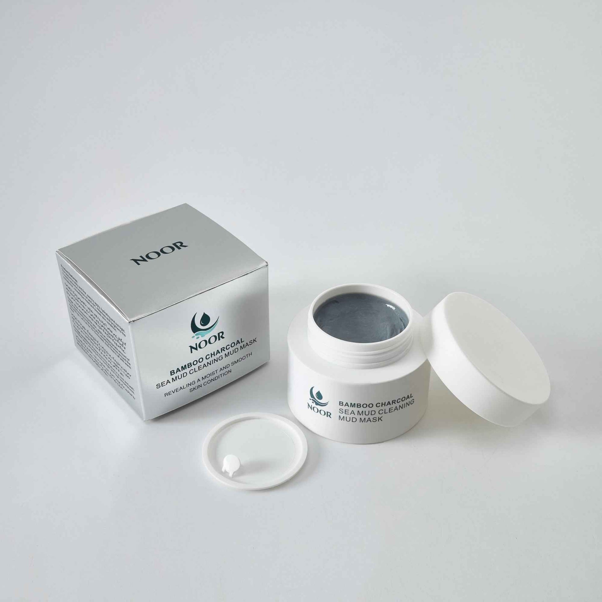 NOOR Bamboo Charcoal Sea Mud Cleaning Mud Mask - Deep Pore Cleansing & Smooth Skin Solution